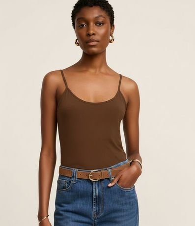 Blusa Básica de Bretel Fino en Algodón Peruano 4