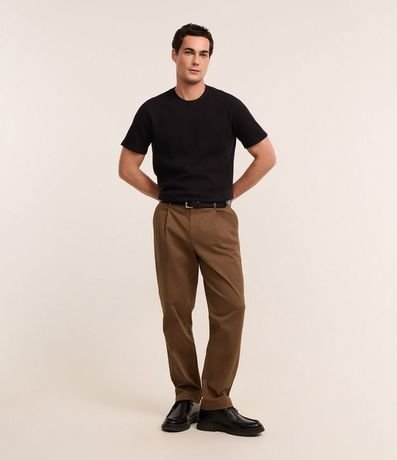 Remera Regular en Algodón con Textura Waffle 2