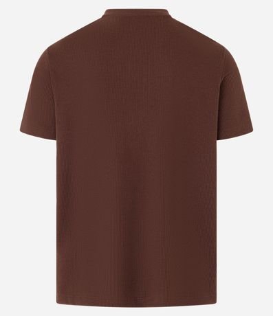 Remera Regular en Algodón con Textura Waffle 8