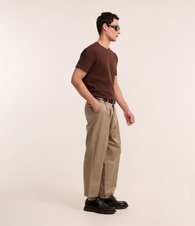 Remera Regular en Algodón con Textura Waffle 4