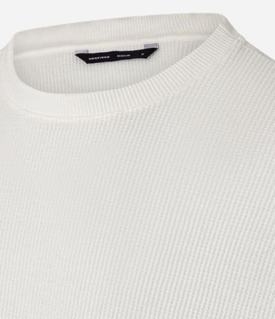 Remera Regular en Algodón con Textura Waffle 7