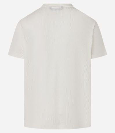 Remera Regular en Algodón con Textura Waffle 9