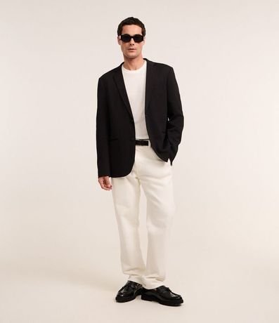 Remera Regular en Algodón con Textura Waffle 2