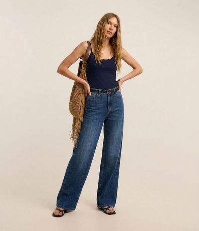 Blusa Básica de Bretel Fino en Algodón Peruano