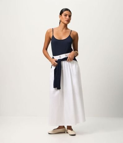 Blusa Básica de Bretel Fino en Algodón Peruano 3