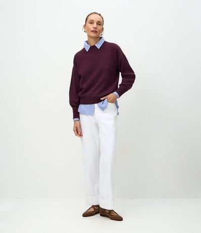 Buzo Suéter en Tricot con Puño Ajustado 2