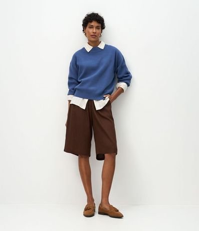 Buzo Suéter en Tricot con Puño Ajustado 2