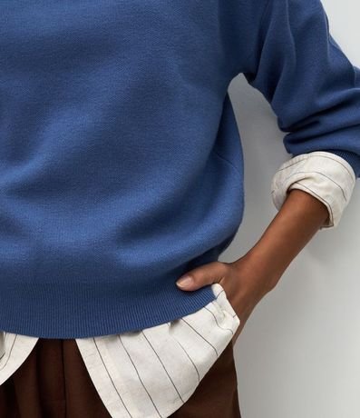 Buzo Suéter en Tricot con Puño Ajustado 4