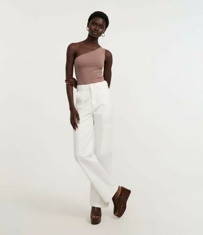 Body Hombro Único en Microfibra