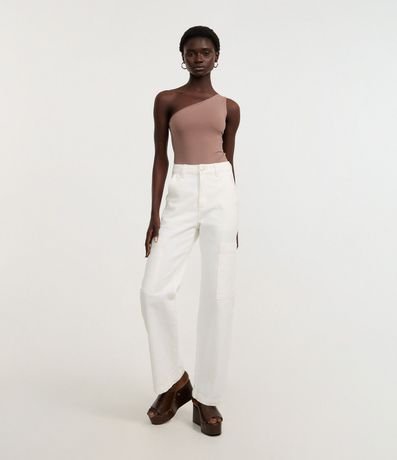 Body Hombro Único en Microfibra 2