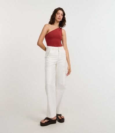 Body Hombro Único en Microfibra 2