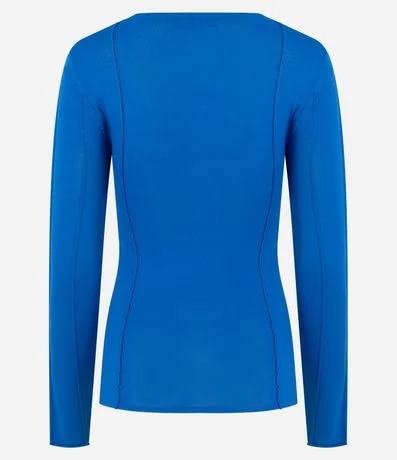 Suéter en Punto con Manga larga y Nervuritas Verticales 6