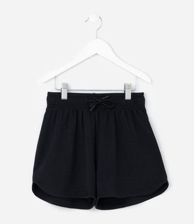 Short Infantil Runner en Algodón Sin Felpa con Lazo Tam - 5 a 14 años