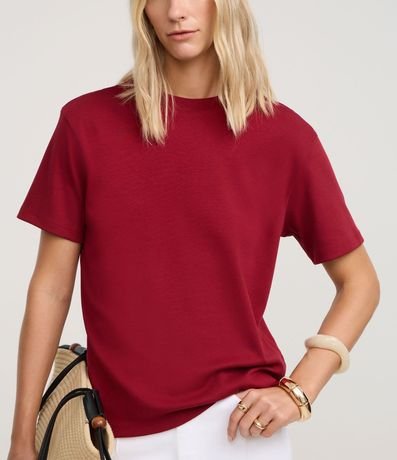 Remera T-Shirt en Suedine Básica 5