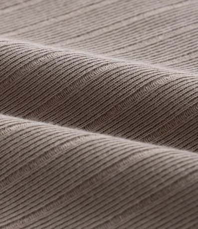 Remera Slim en Algodón con Textura Acanalada 6