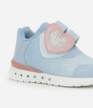 Championes Infantil Estampa Corazón y Suela en LED - Talle 20 al 27 4