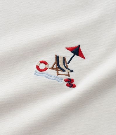 Remera Comfort en Algodón con Bordado de Silla Playera 3