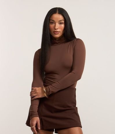 Body en Microfibra con Cuello Alto