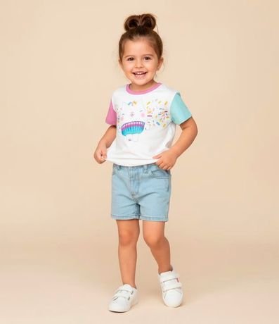 Remera Regular Infantil con Estampa La Casa de Muñecas de Gabby - Talle 1 a 6 años 1