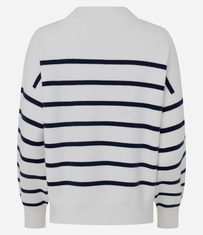 Suéter de Punto con Estampa Rayada 3