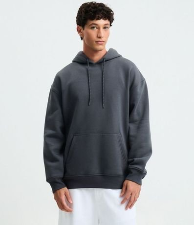 Saco Comfort en Algodón con Felpa y Bolsillo Canguro