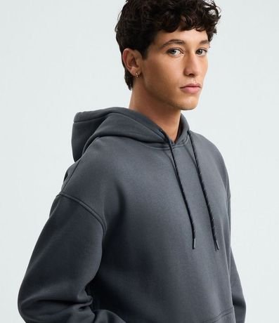 Saco Comfort en Algodón con Felpa y Bolsillo Canguro 3