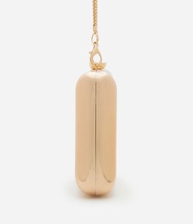 Cartera Clutch Pequeña Metalizada con Asas de Cadena 2