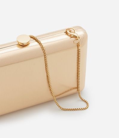 Cartera Clutch Pequeña Metalizada con Asas de Cadena 4