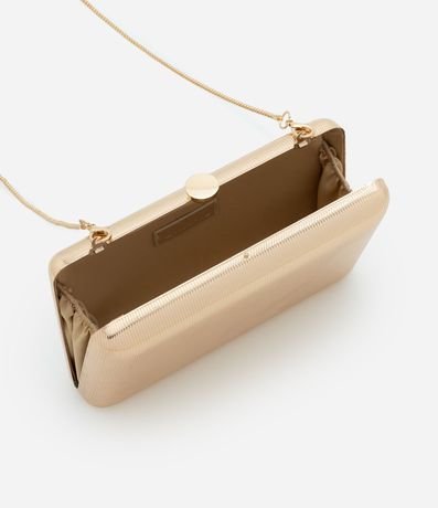 Cartera Clutch Pequeña Metalizada con Asas de Cadena 5