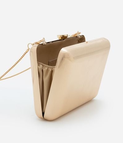 Cartera Clutch Pequeña Metalizada con Asas de Cadena 6
