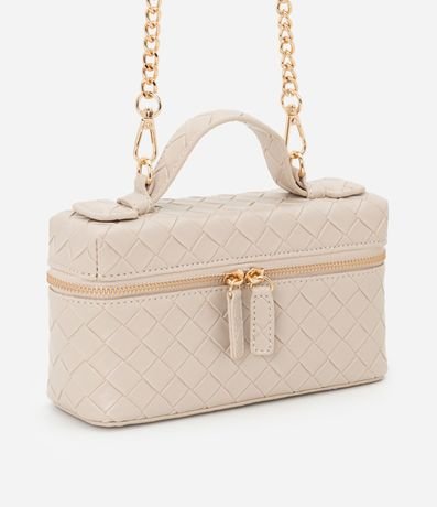 Cartera Baú Pequeña con Correa de Mano y Textura Tressê 2