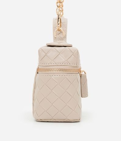 Cartera Baú Pequeña con Correa de Mano y Textura Tressê 3
