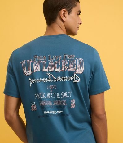 Remera Comfort en Algodón Peruano con Estampa Lettering Unlocked 3