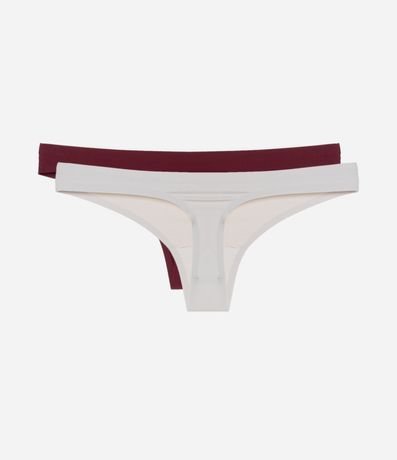 Kit 02 Bombachas Bikini Hilo en Microfibra 2