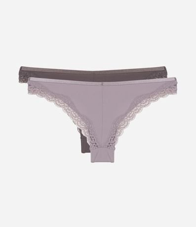 Kit 2x1 Bombacha Bikini Microfibra Basic Colors 2
