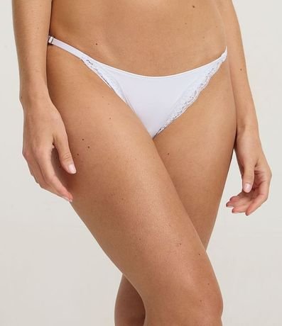 Kit 02 Bombachas Colaless Hilo en Microfibra con Encaje 3