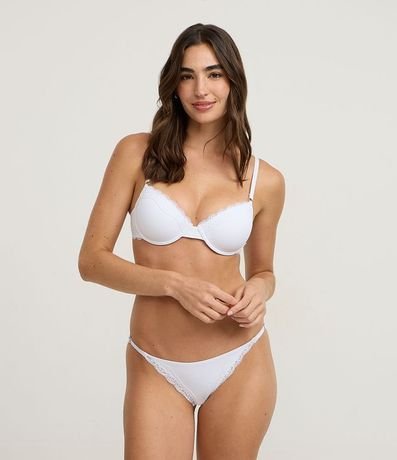 Kit 02 Bombachas Colaless Hilo en Microfibra con Encaje 4