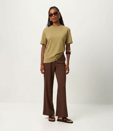 Remera T-Shirt en Suedine Básica