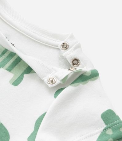 Conjunto Infantil en Suedine con Estampa de Dinosaurio - Talle RN a 18 Meses 10