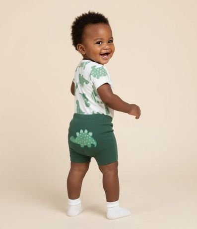 Conjunto Infantil en Suedine con Estampa de Dinosaurio - Talle RN a 18 Meses 1