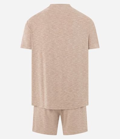 Pijama Corto en Malla Flamê con Efecto Mezcla 5