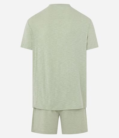 Pijama Corto en Malla Flamê con Efecto Mezcla 5