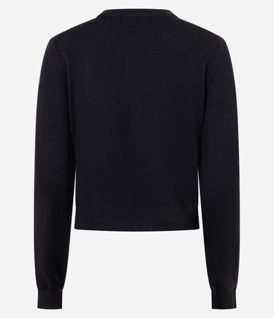 Cardigan Regular en Punto con Botones y Modelo 7