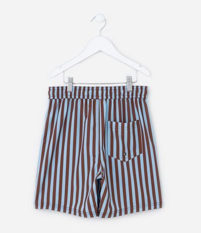 Bermuda Infantil Playera en Rip Stop Rayada - Talle 5 a 14 años 3