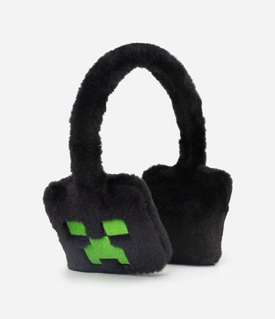 Orejeras Infantil en Pelúcia Bordada Minecraft – Talle U