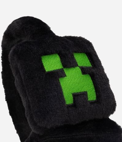 Orejeras Infantil en Pelúcia Bordada Minecraft – Talle U 3