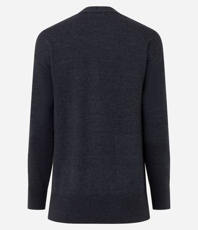 Cardigan en Tricot con Escote en V y Bolsillos Frontales 7