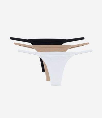 Kit 03 Bombachas Básicas Colaless Hilo sin Costura 1