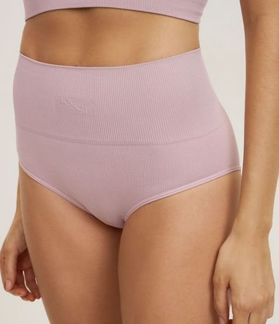 Bombacha Alta en Poliamida Seamless Acanalada 2