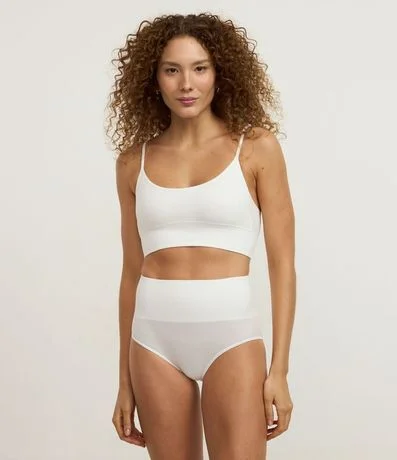 Bombacha Alta en Poliamida Seamless Acanalada